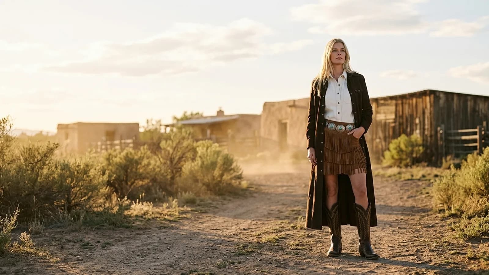 Wild Bout You — Santa Fe western heritage imagery, leather and denim textures