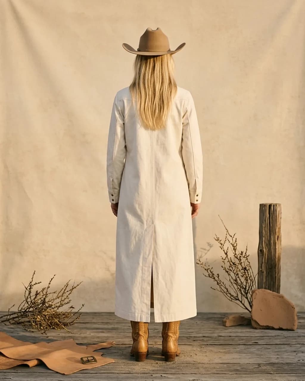 Snap Duster — Wild 'Bout You — Bone-back view