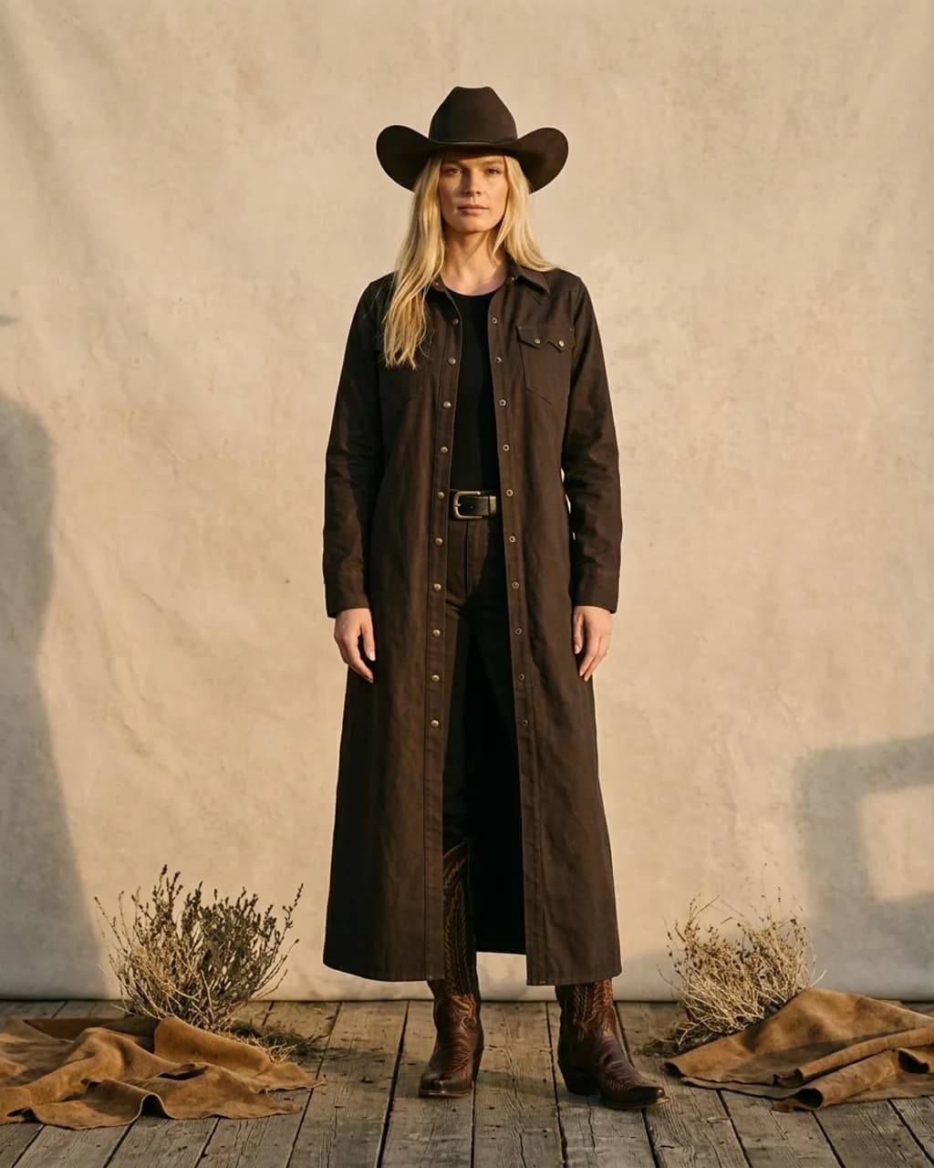 Snap Duster — Wild 'Bout You — Mesquite-front view
